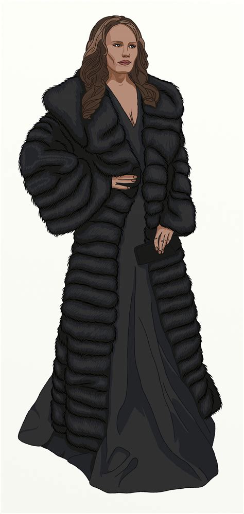 Amara (Supernatural) black fur coat and dress by omega42514 on DeviantArt
