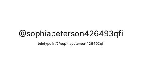 @sophiapeterson426493qfi — Teletype