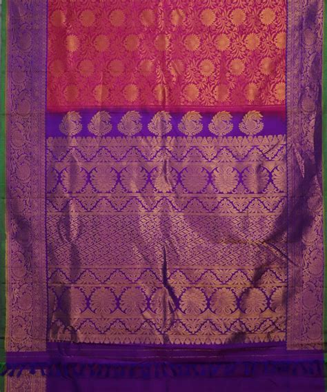 Ruby pink color handloom Gadwal Silk saree – TGSCO Handlooms