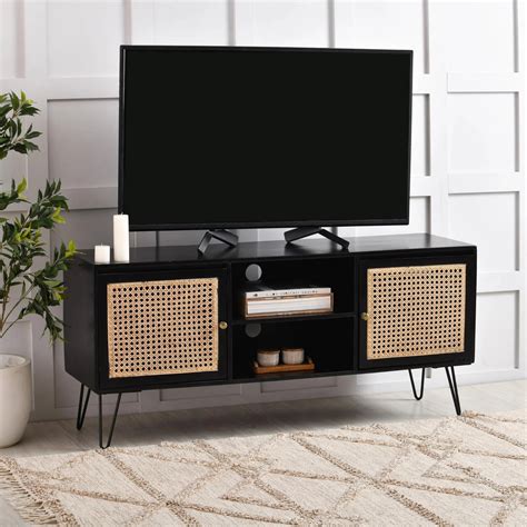 Auro TV Cabinet | Black Finish – Woodukoo