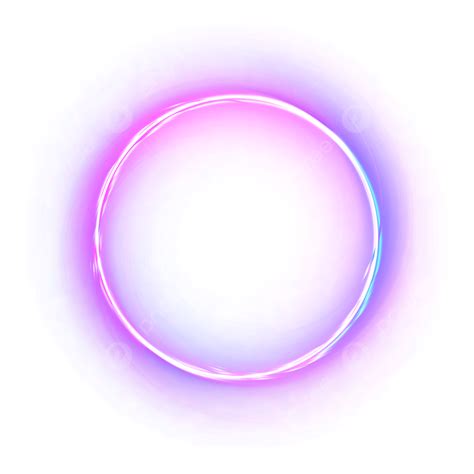 Purple Neon Border Circle, Neon, Neon Border, Border PNG Transparent ...