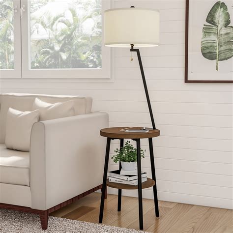 floor lamp with table