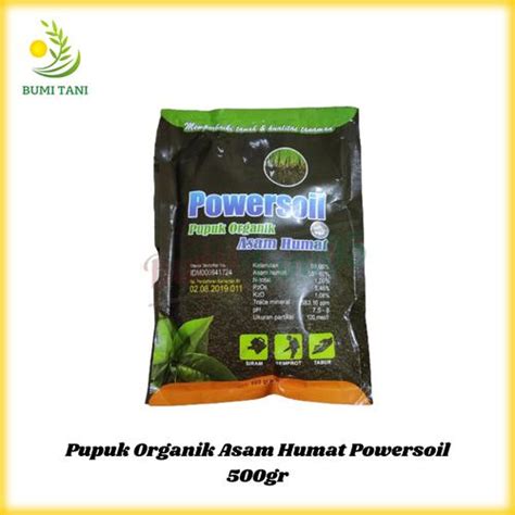 Jual Powersoil 500gr Pupuk Organik Asam Humat Penbenah Tanah Humic Acid ...