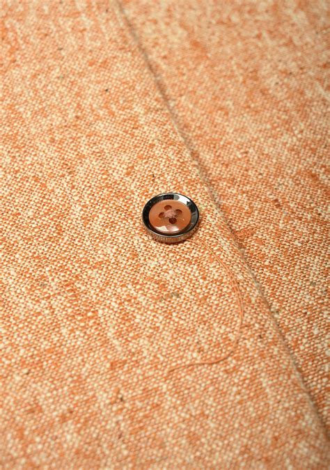 Size 40 : Peach Men's Jute Silk Nehru Jacket / Waistcoat – Shobitam India