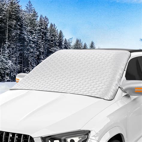 MOKANI Windscreen Covers Frost, Car Windscreen Cover for Winter, Magnetic Car Windshield Cover ...