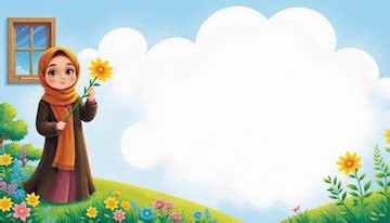 Landscape design with iranian characters for school cards | Premium AI ...