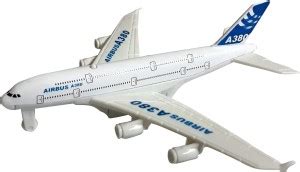 Plutofit Pull Back Airbus A380 Airplane Play Set, 22cm Comes with Stand ...