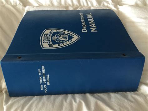 NYPD Police Academy & Patrol Guide Binders | #1847982062