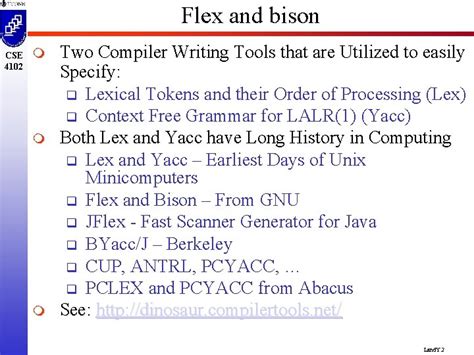Using Bison with Lex for C Language 的图像结果
