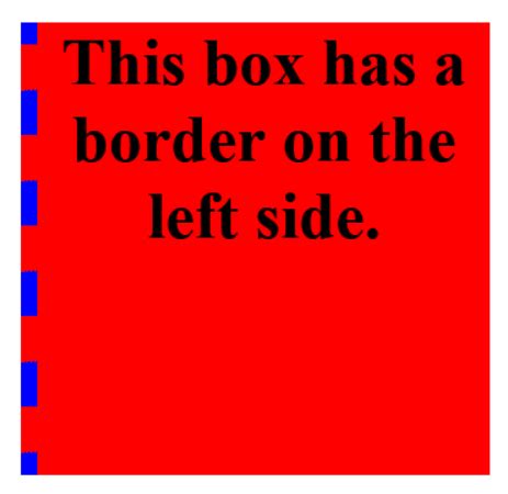 Image result for Left Border without Box in HTML