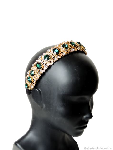 Ободок-тиара - Perfection Emerald на заказ в интернет-магазине Ярмарка ...