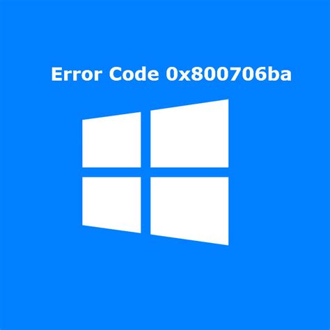 Fix Error Code 0X800706ba 的图像结果