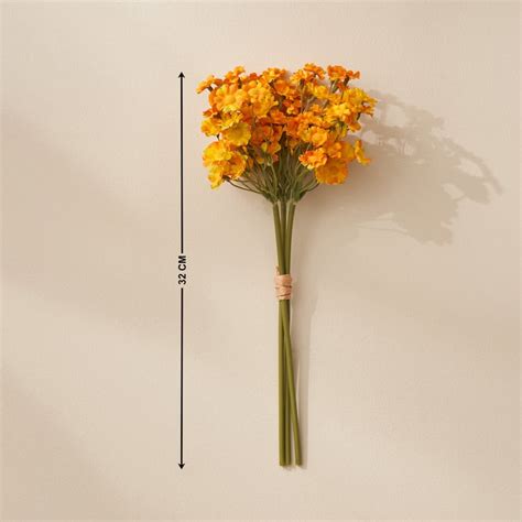 Buy Festoon Ochre Artificial Dahlia Flower Bunch - 32cm from Home ...