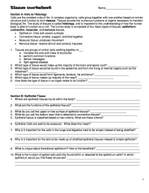 Fillable Online montville Tissue worksheet - montville Fax Email Print ...