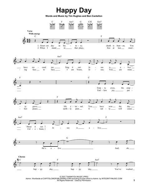 Happy Day by Tim Hughes - Easy Guitar - Guitar Instructor