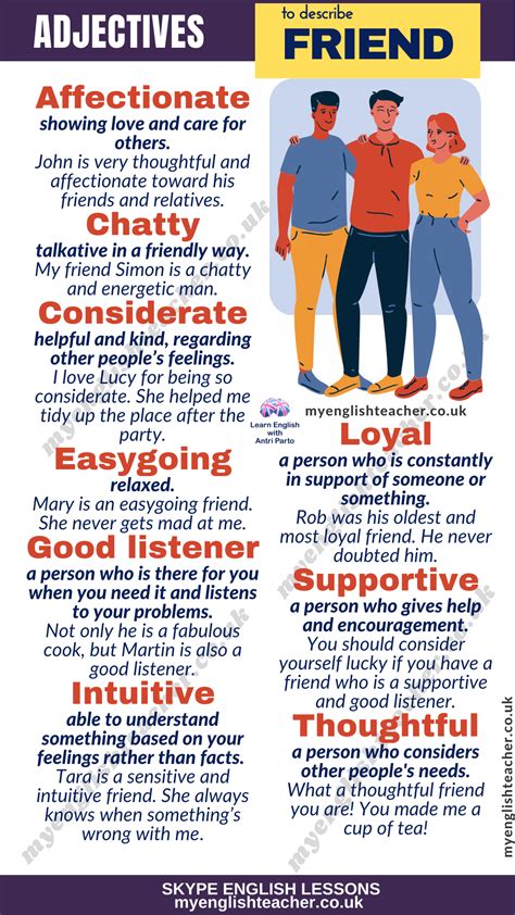 26 Adjectives to Describe a Friend - My Lingua Academy