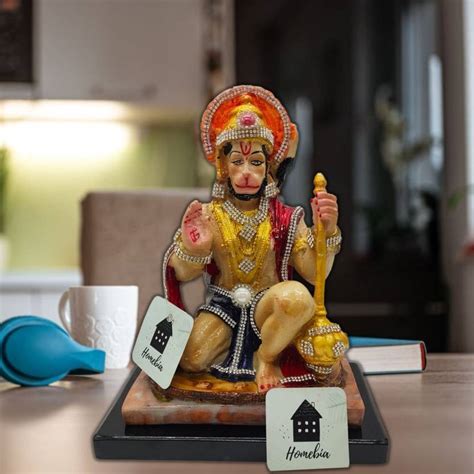 Homebia Hanuman Ji Aashirwad Statue Religious God Idol Decorative ...
