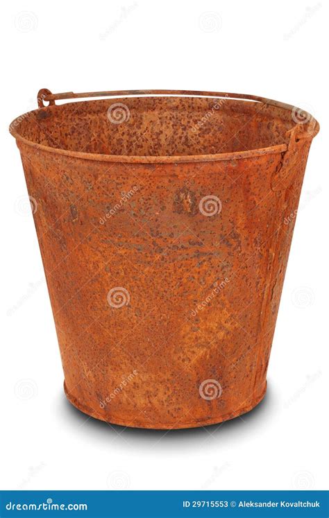 Rusty Bucket Of Red Paint Stock Photography | CartoonDealer.com #64844540