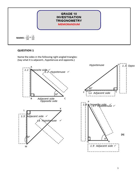 Grade 10 Maths Paper 2 Framework Pdf Triangle Trigonometry — Island Bard