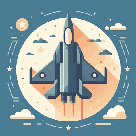 Vector image of a fighter jet aircraft | Premium AI-generated vector
