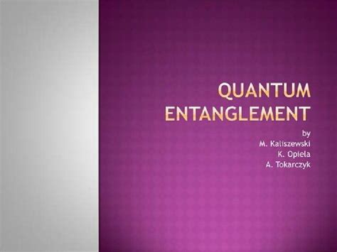 Quantum Entanglement: Theory, Examples, and Mathematical Fundamentals ...