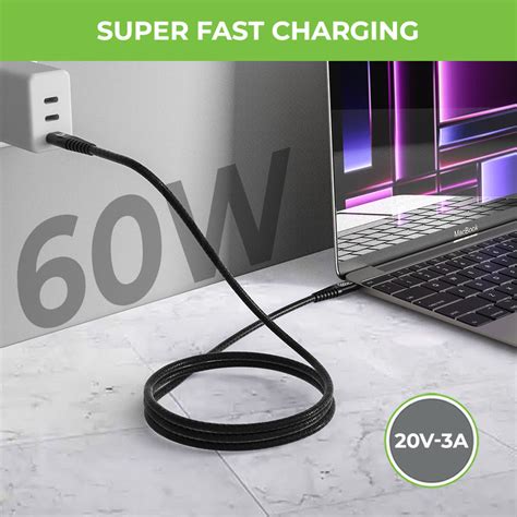 Zoom PD 60 USB-C to USB-C Power Delivery 3.1 Cable UL1162BLK-0150 ...