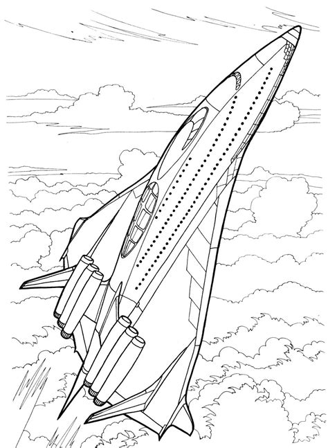 Spaceship coloring pages | Coloring pages for kids