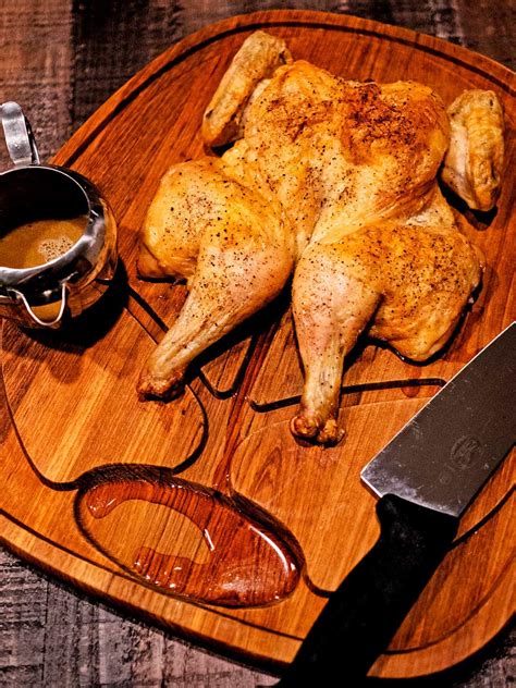 Dry Brined Spatchcock Chicken Au Jus - Pudge Factor