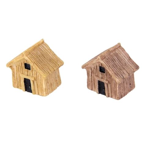 Imported Miniature Wooden House Dollhouse Landscape Bonsai Craft DIY ...