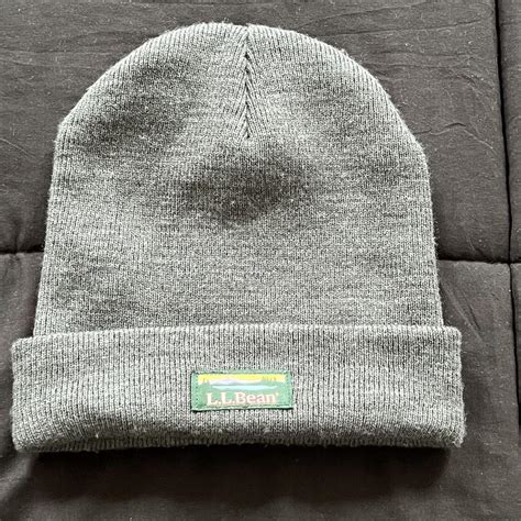 Grey LL Bean Beanie - Depop