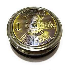 NauticalMart Nautical Brass 100 Years Calendar Pocket Compass with ...