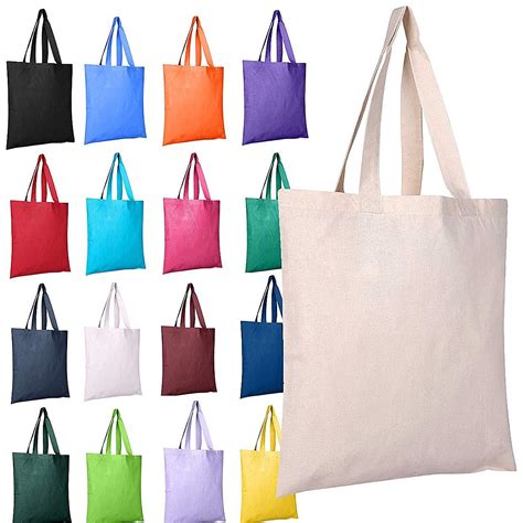 Cotton Canvas Reusable Tote Bags Wholesale | Wholesale tote bags, Blank ...