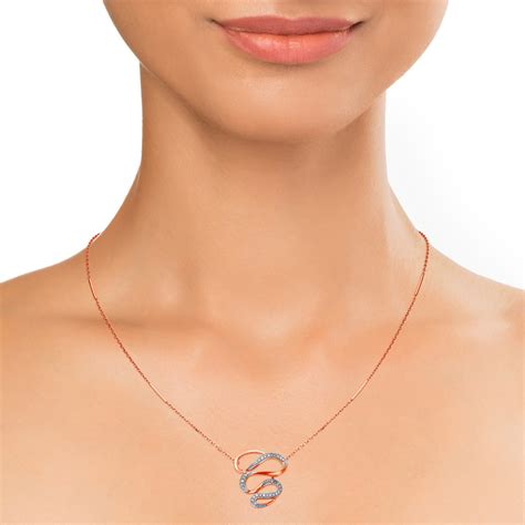 14Kt Rose Gold Diamond Necklace