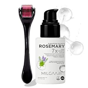 Buy Milgaari Hair Growth Serum With Derma Roller Combo – Clinically ...