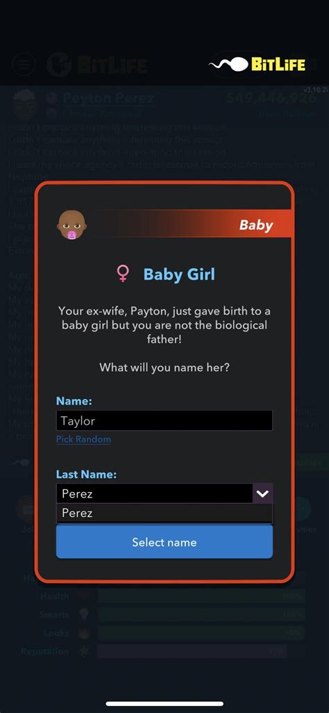 (Ex-)Wife cheated and had someone else's kid, but she had my last name... 🙄 : r/BitLifeApp