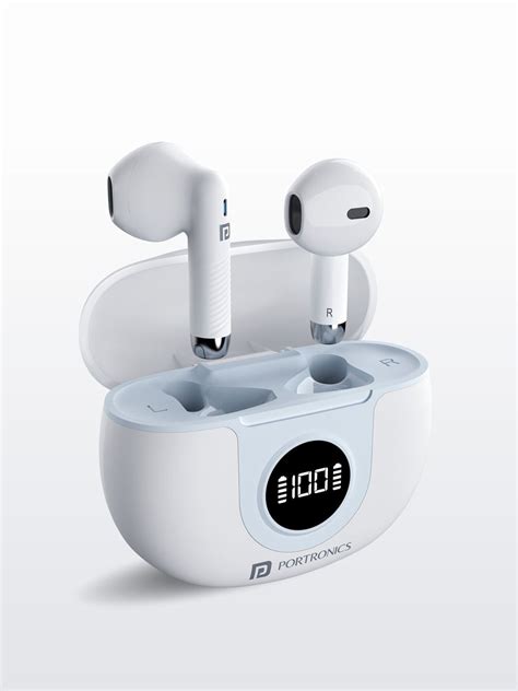 Portronics Harmonics Twins S8 TWS Earbuds With 30Hrs Playtime, BT V5.3 ...