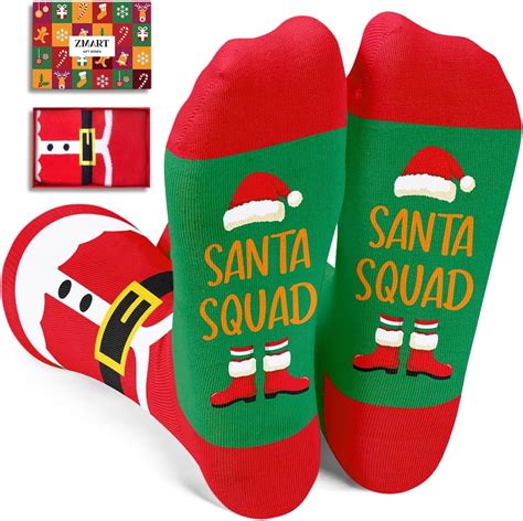 Amazon.com: Christmas Socks Santa Socks for Kids - Holiday Socks for 2 ...