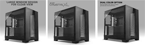 Buy Ant Esports Crystal XL Cabinet Without Fan (Black)-Mdcomputers.in