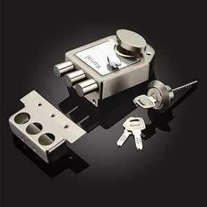 Kunal TriBolt 2Turn Main Door Lock | Interlock | Dead Lock | 3 Brass ...