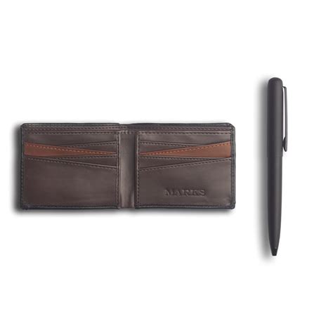 Buy MARKS Minimalist Vegan Leather Bi-Fold Slim Wallet with Money Clip ...
