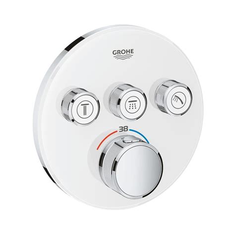 Grohe 3 Way Thermostatic Diverter Smartcontrol 29904LS0 - Moon White ...