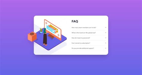 FAQs Example HTML/CSS 的图像结果