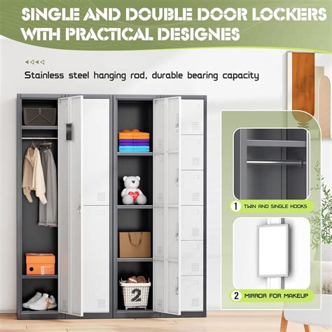 SUNCROWN Metal Locker Storage Cabinet with 2 Doors, India | Ubuy