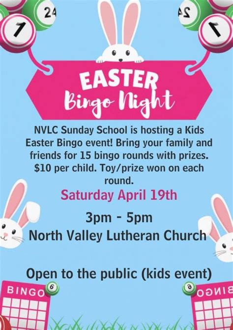 Kids Easter Bingo!, 1988 220th Ave, Centuria, WI, Milltown, 19 April ...