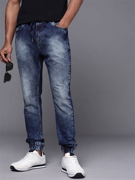 WROGN Men Mid-Rise Jogger Heavy Fade Jeans - Price History