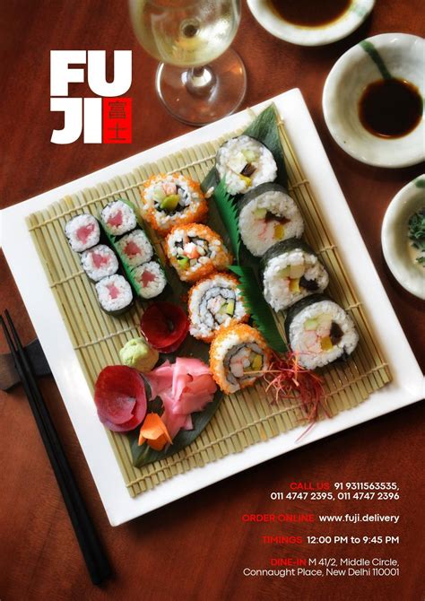 Menu at Fuji Japanese Restaurant, New Delhi