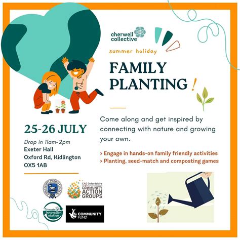 Free School Holiday Activity - Family Planting, Exeter Hall Kidlington ...