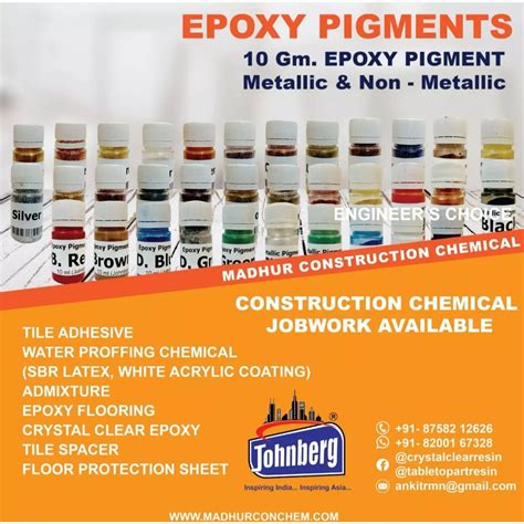 Metallic Pigment Colour In Ludhiana - Madhur Construction Chemical