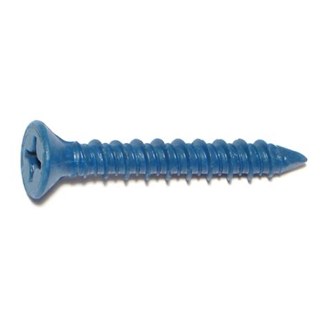 1/4" x 1-3/4" Blue Star Drive Flat Head Tapcon Masonry Screws MNSF-125 ...