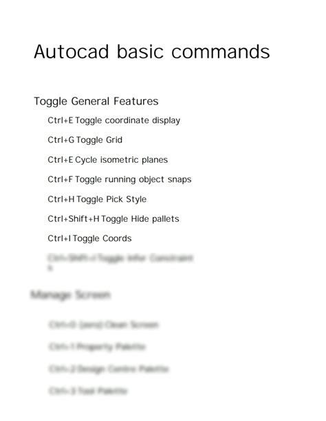 Image result for AutoCAD Basic Commands List